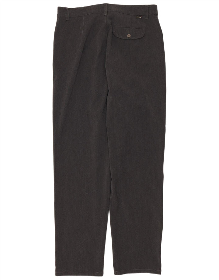 Guess Pantalon décontracté droit pour homme W32 L29 Gris Polyester