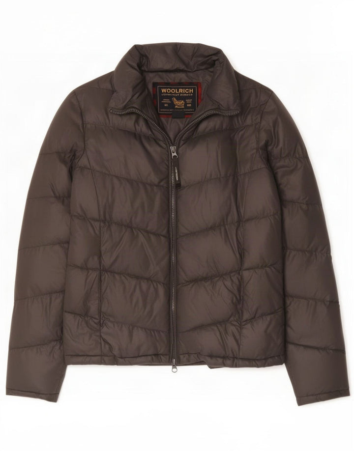 Woolrich Veste matelassée pour femme UK 14 Gris moyen