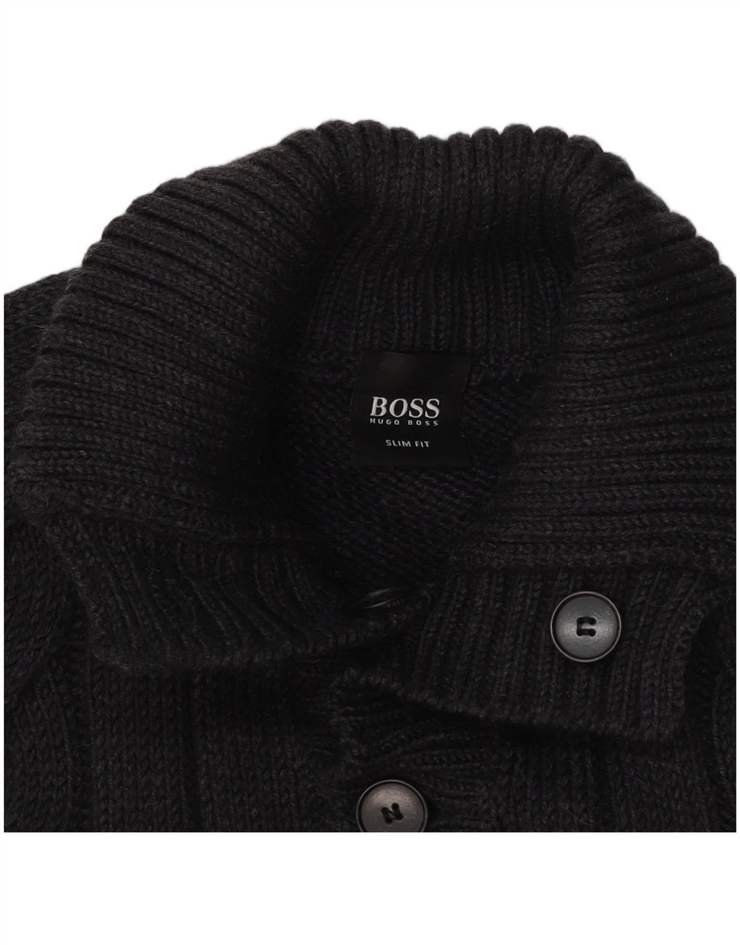 Hugo Boss Pull coupe slim à col boutonné pour homme XL Gris