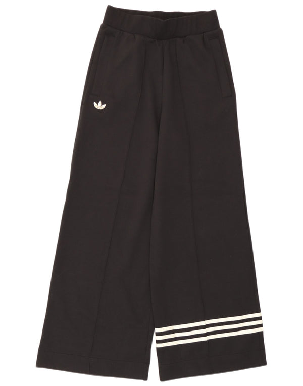 Adidas Pantalon de survêtement large pour femme UK 12/14 Coton noir moyen