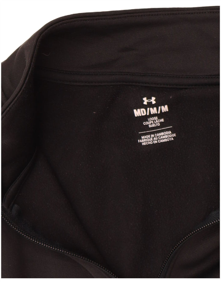 Under Armour Sweat-Shirt Zip Neck Homme Noir Moyen Polyester