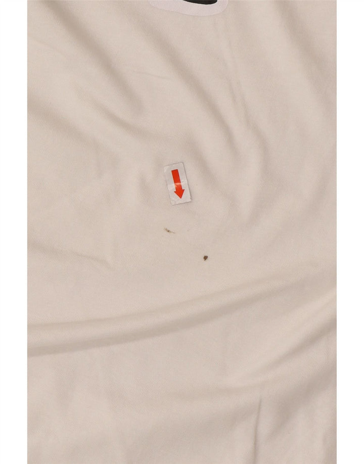 KAPPA T-Shirt Graphique Homme Top XL Blanc Coton