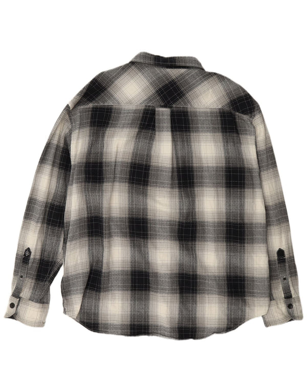 Gant Chemise en flanelle coupe décontractée pour homme Taille 43/44 17 XL Carreaux multicolores