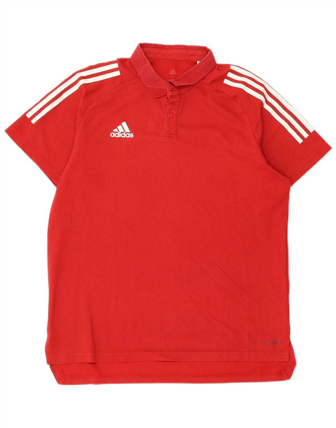 ADIDAS Polo Aeroready Homme Grand Rouge Coton