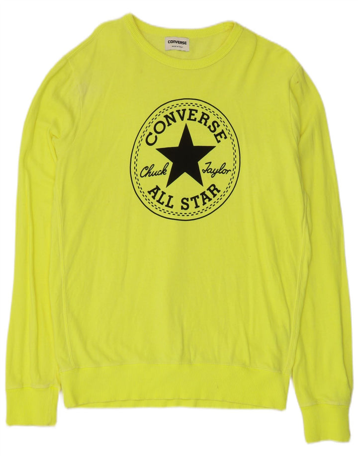 Converse Pull Chuck Taylor Graphic Sweatshirt Homme Jaune Moyen Coton