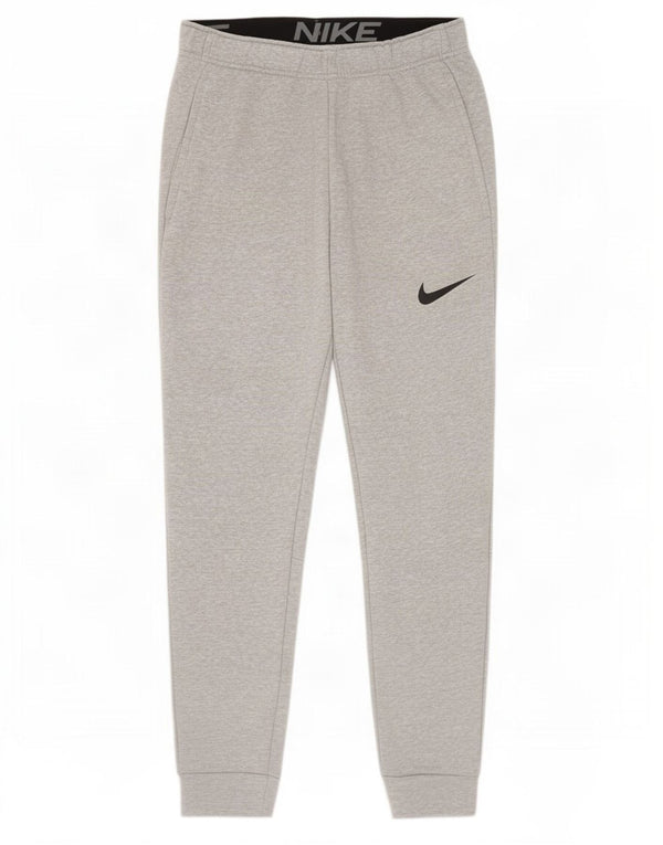 Nike Pantalon de survêtement Dri Fit pour homme en coton moucheté Gris Taille S