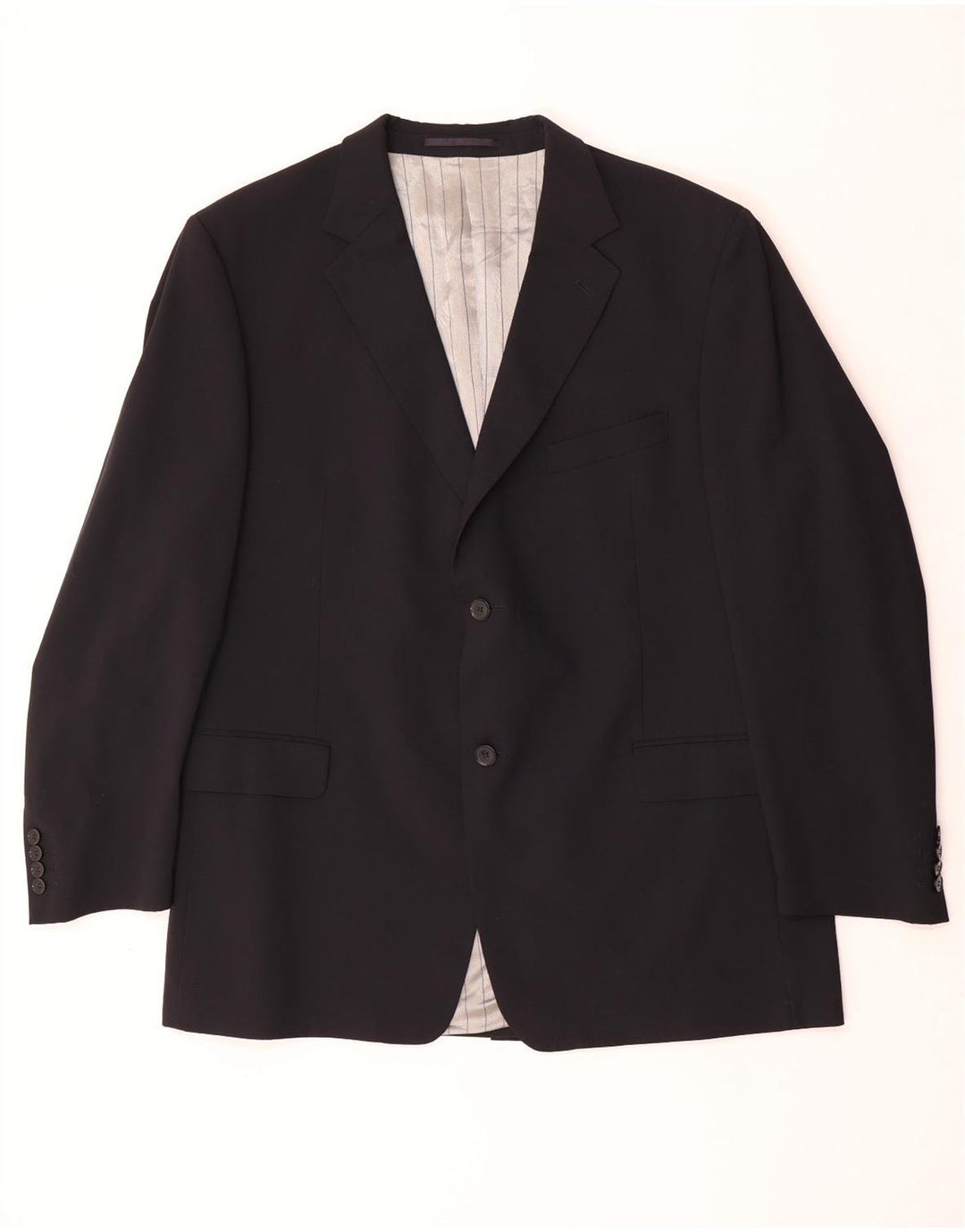 DOUGLAS Veste Blazer 2 Boutons Homme UK 46 3XL Noir Polyester