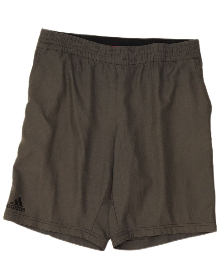 Adidas Short de sport Climacool pour homme, grand, gris, polyester