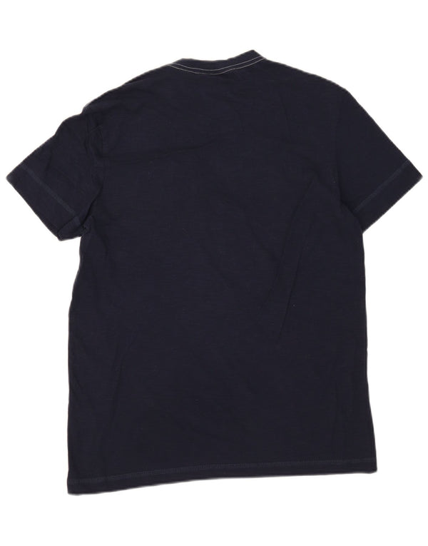 Calvin Klein T-shirt graphique pour hommes en coton rayé bleu marine petit