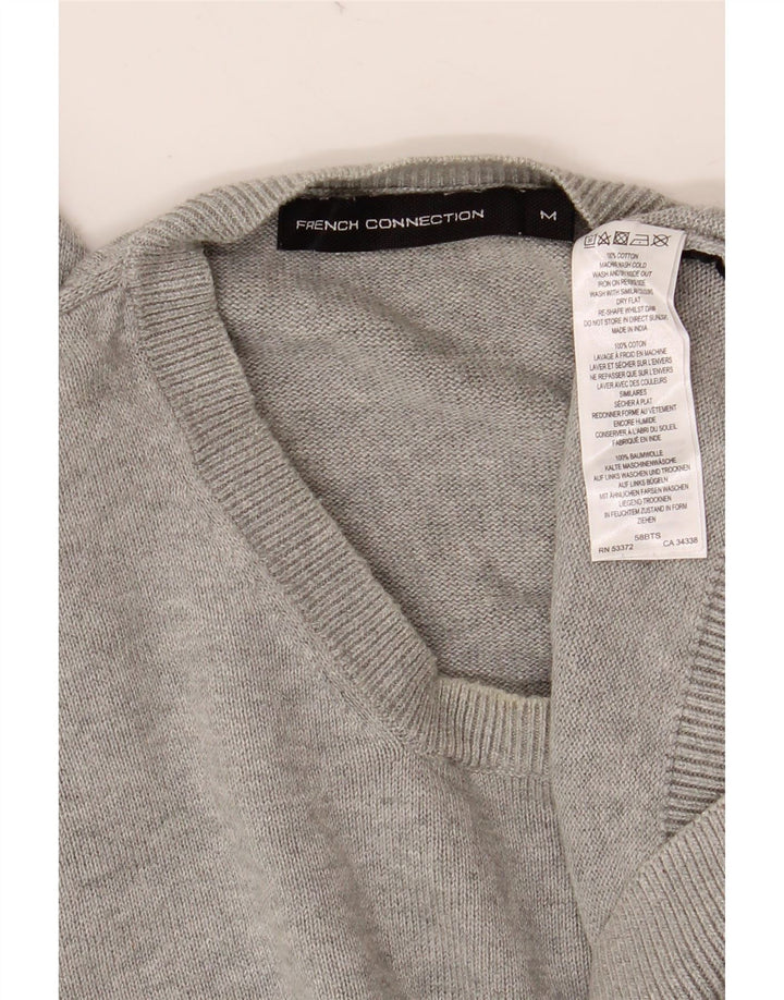 FRENCH CONNECTION Pull Col Rond Homme Gris Moyen Coton