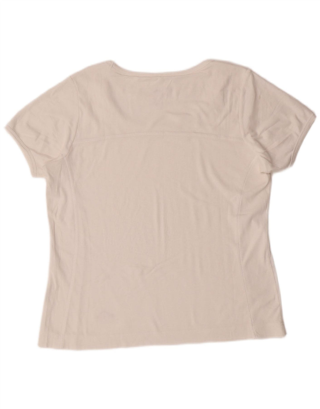 Champion T-shirt Easy Fit pour femme UK 16 Large Blanc cassé