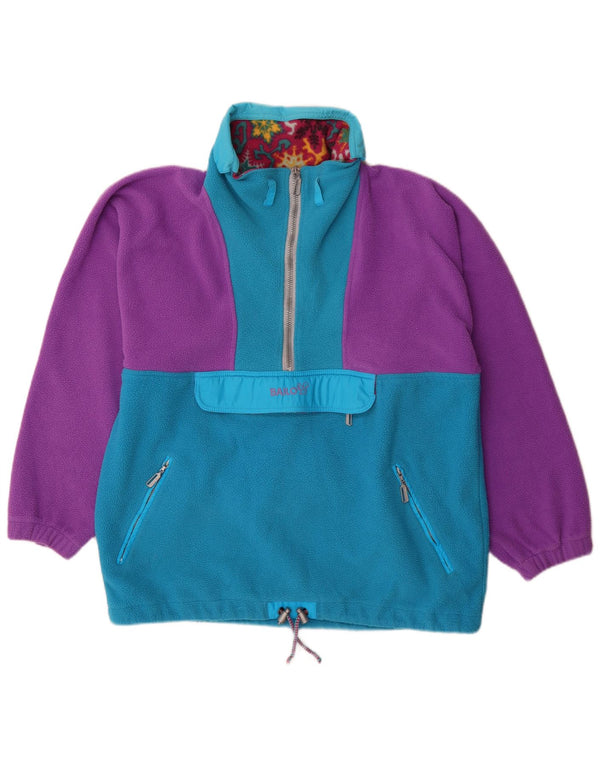 Bailo Pull polaire à col zippé pour homme IT 54 XL Violet Colorblock Polyester