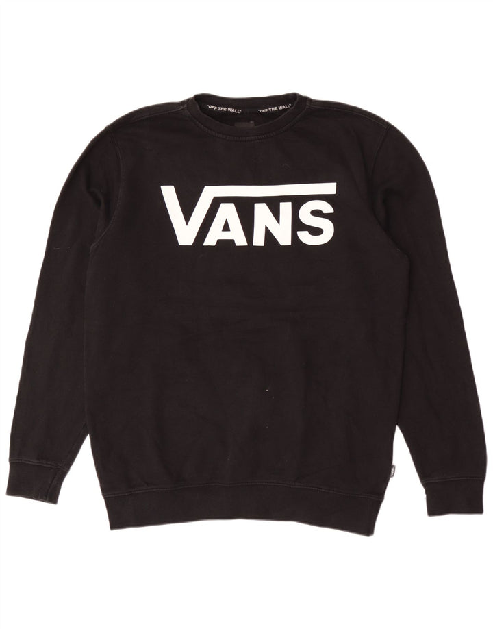 Vans Sweat-shirt graphique pour homme en coton noir moyen