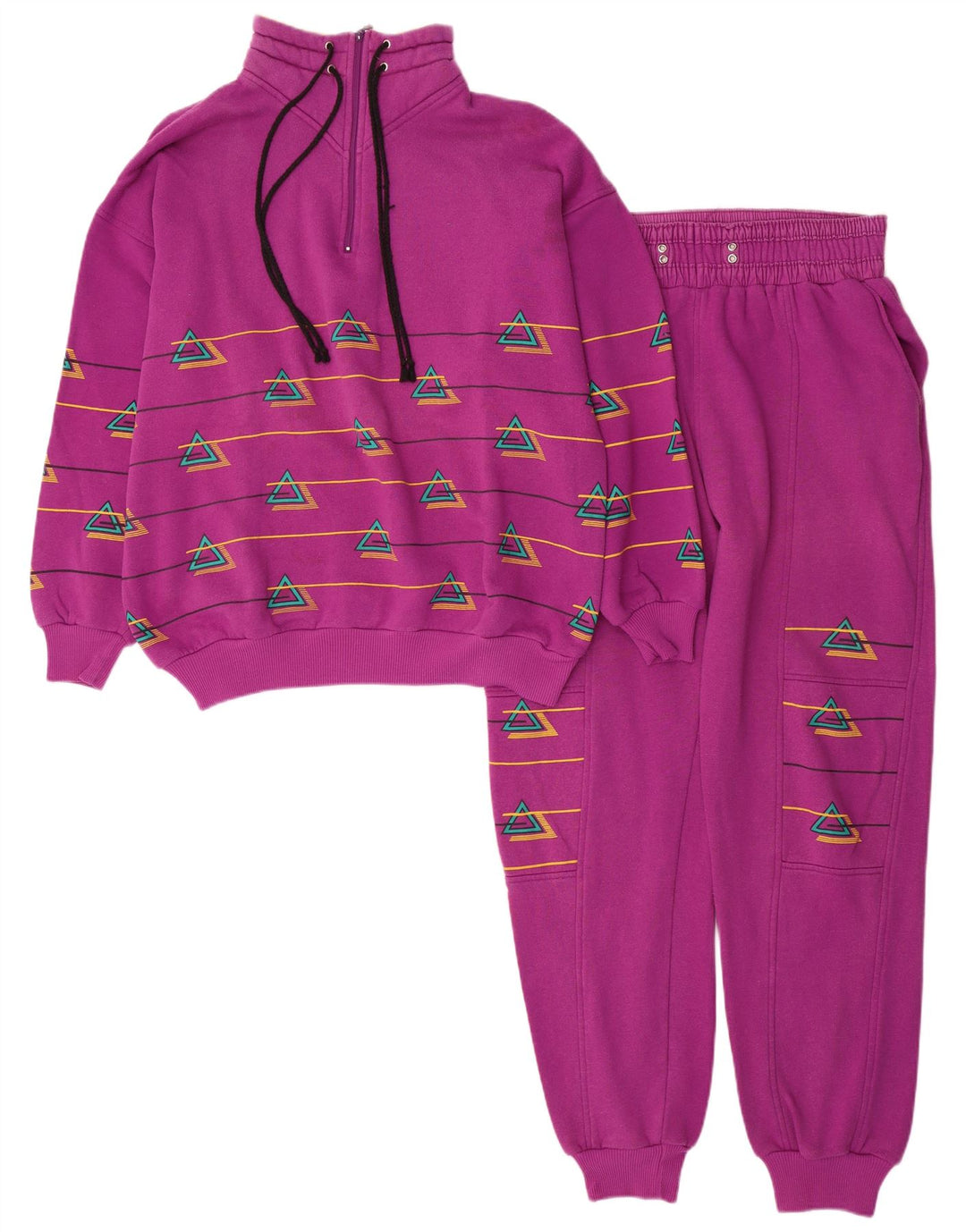 Rodeo Womens Graphic Full Survêtement EU 40 Moyen Rose Géométrique Rétro