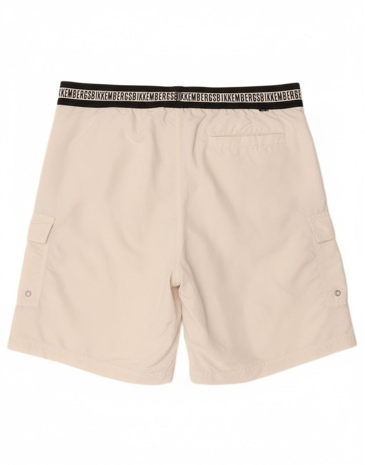 Bikkembergs Short de Bain Graphic Cargo Homme XL Blanc Colorblock