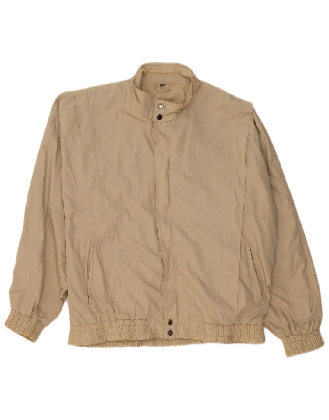 Veste Bomber Homme Vintage IT 52 XL Beige Polyester