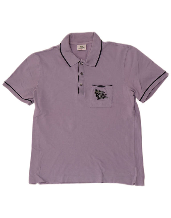 Lacoste Polo Homme Taille 6 XL Violet Coton
