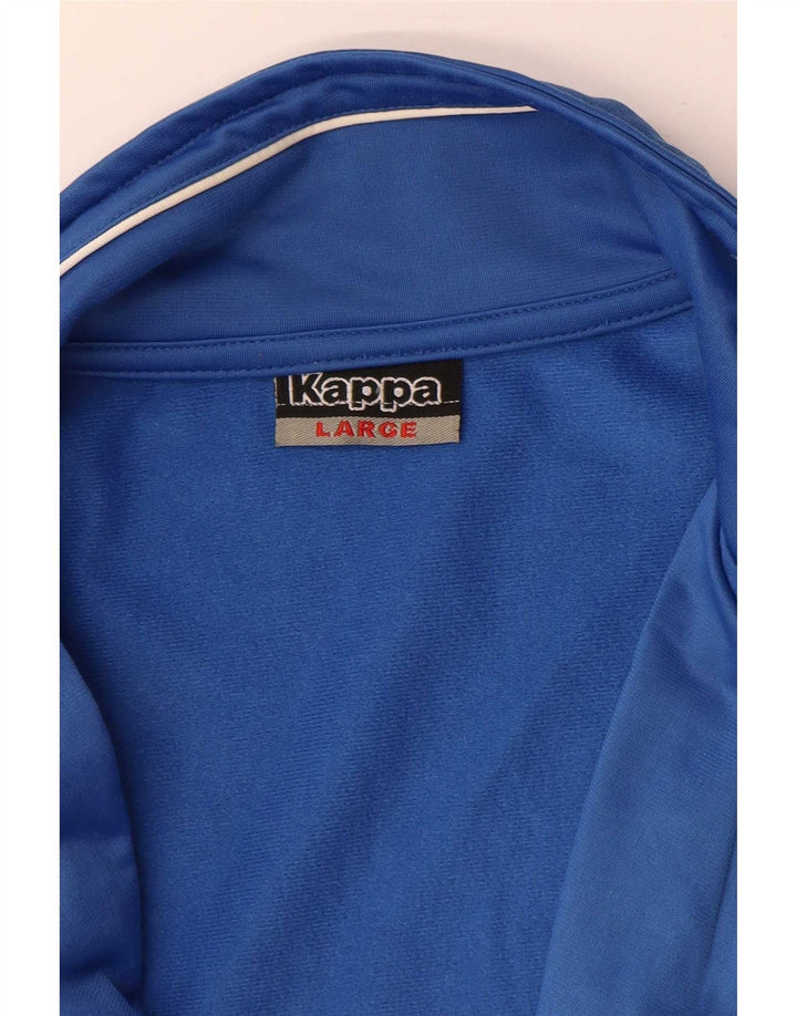 Kappa Veste de Survêtement Graphique Homme Large Bleu Colorblock
