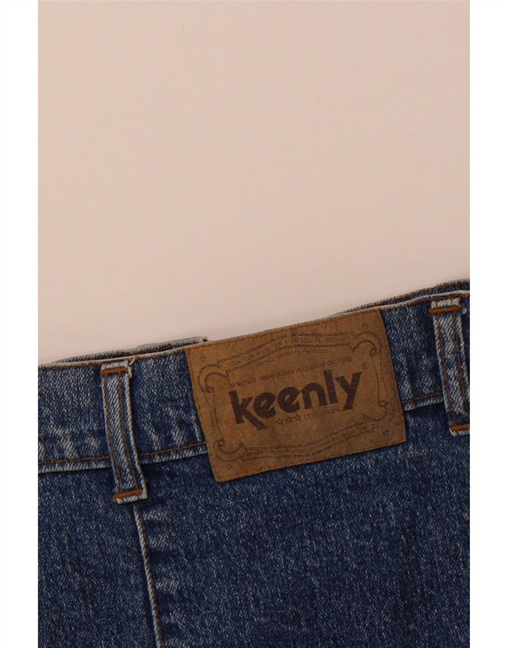 jupe en denim femme vintage W28 coton bleu moyen