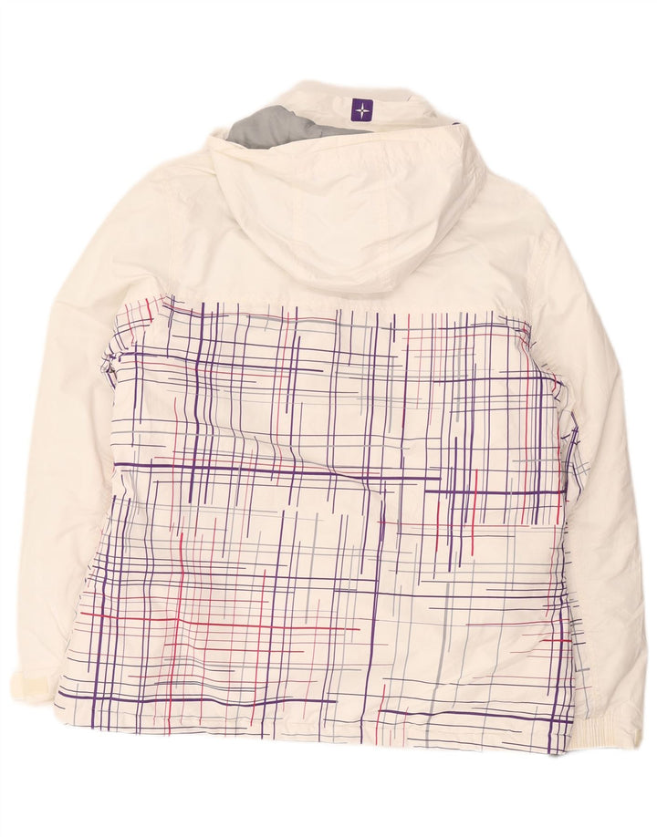 Mountain Warehouse Veste coupe-vent à capuche pour femme UK 16 Grand carreaux blancs
