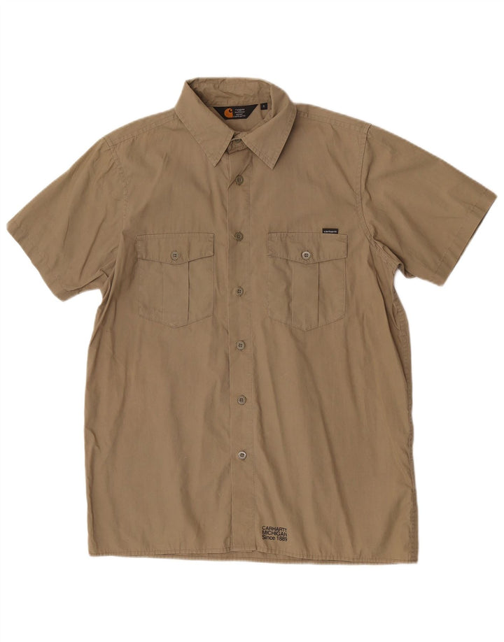 Carhartt Chemise à manches courtes pour hommes Petit coton kaki