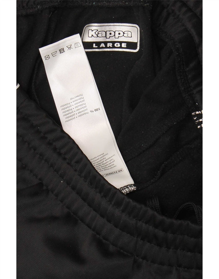 Kappa Pantalon de Survêtement Graphique Homme Joggers Large Noir Polyester