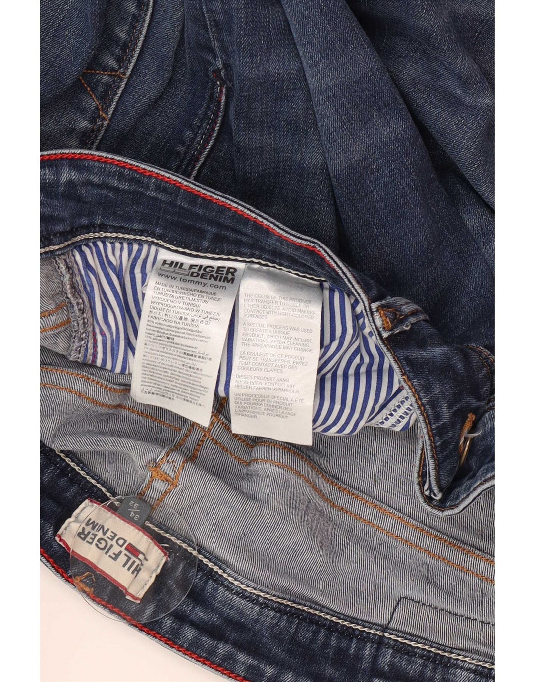 Tommy Hilfiger Jean Slim Femme W34 L32 Bleu Coton