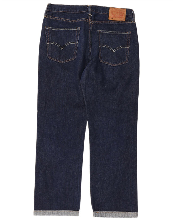 Levi's Jean 514 Straight W32 L27 Homme Bleu Marine Coton