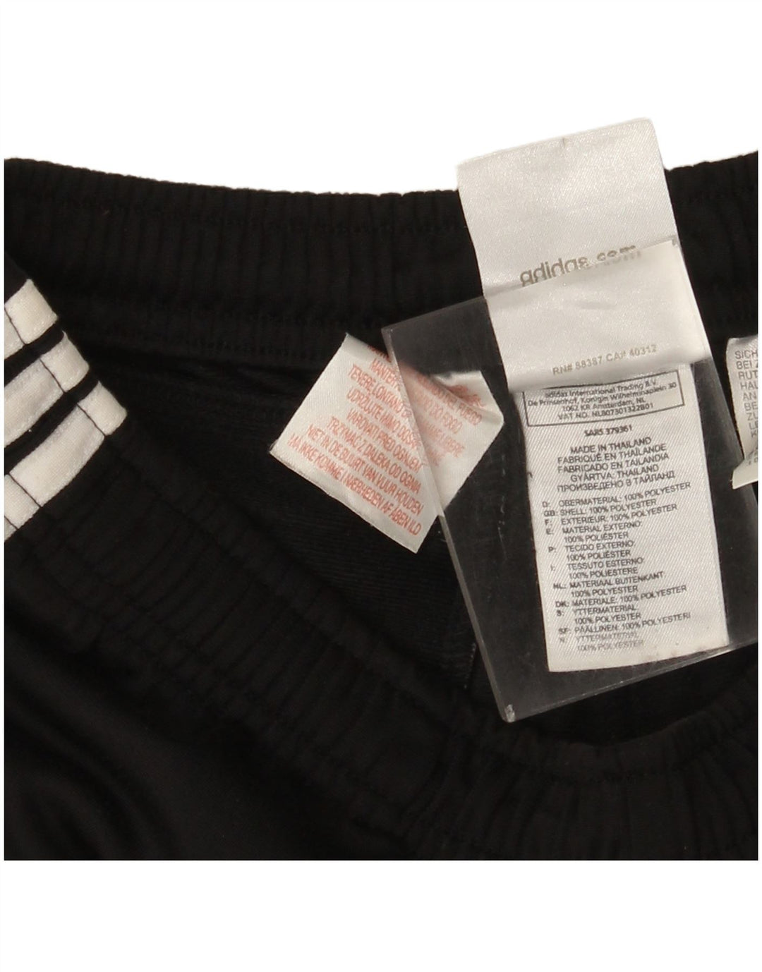 Adidas Pantalon de Survêtement NBA Homme Noir Moyen Polyester