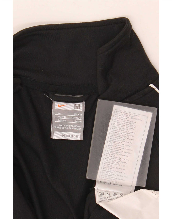 Nike Veste de survêtement pour femme UK 10/12 Medium Noir Nylon