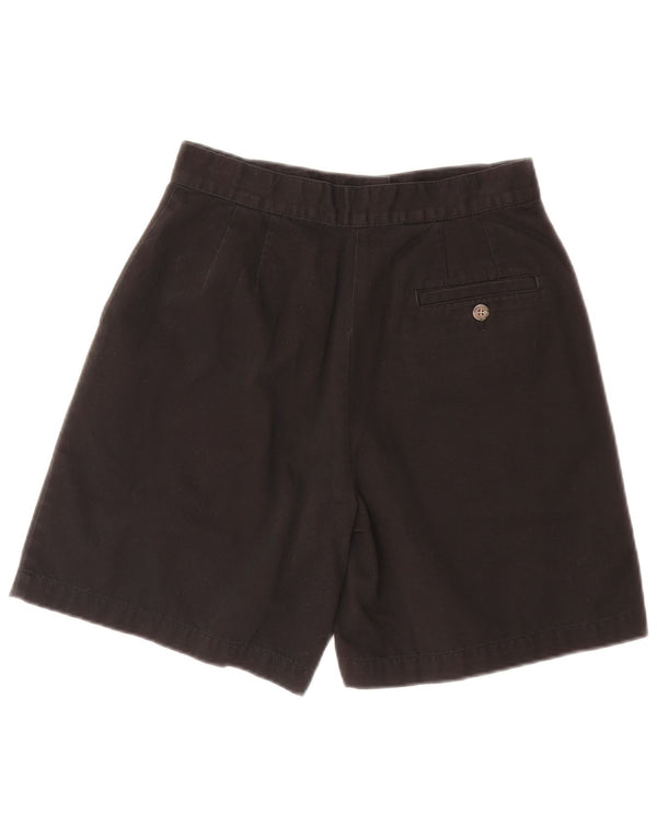 L.L.Bean Short décontracté pour femme US 4 Small W24 Noir Coton