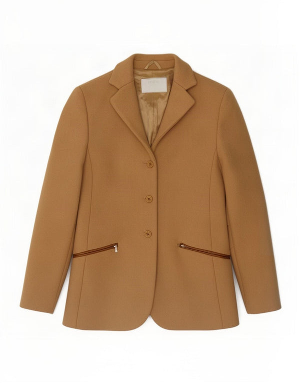 Prada Veste Blazer 3 Boutons Femme IT 38 XS Beige Laine Classique