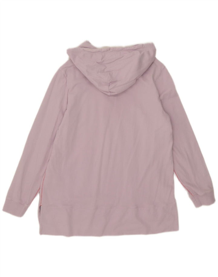 White Stuff Haut à capuche à manches longues pour femme UK 12 Violet moyen Coton