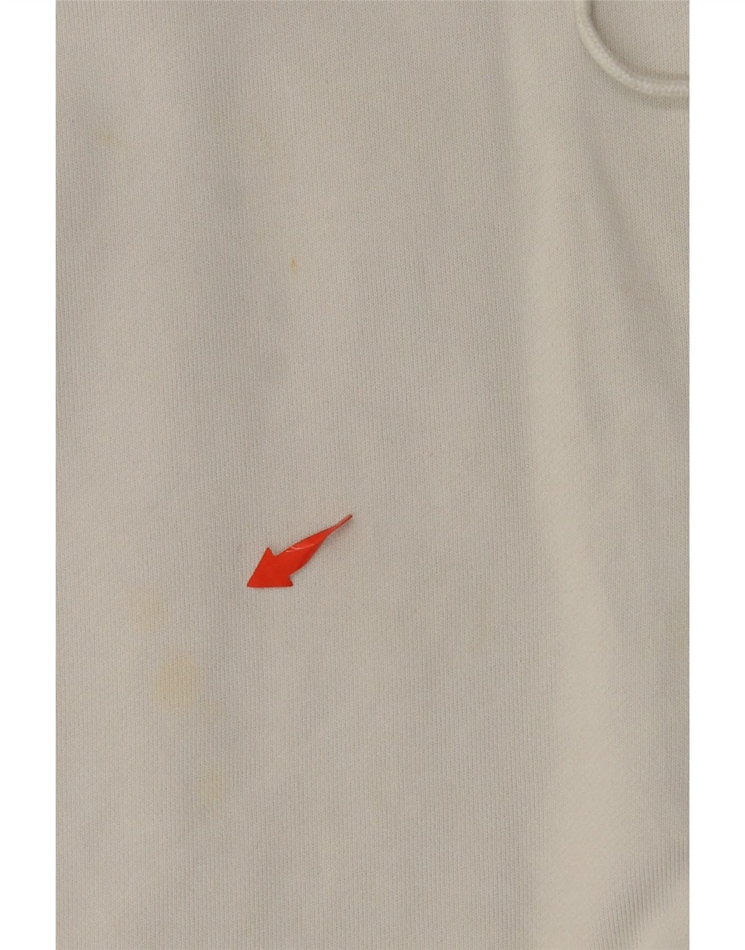 ADIDAS Pull à capuche court surdimensionné pour femme UK 8 Petit coton blanc