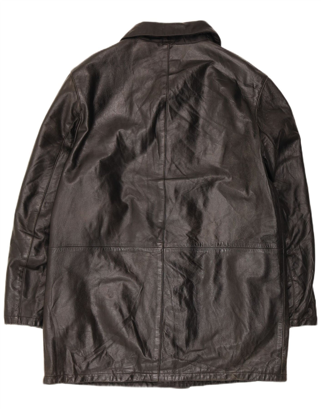 Manteau en cuir homme Dibi IT 50 grand cuir noir