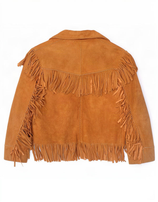 Quilon Veste Western en Daim Garçon 5-6 Ans Beige