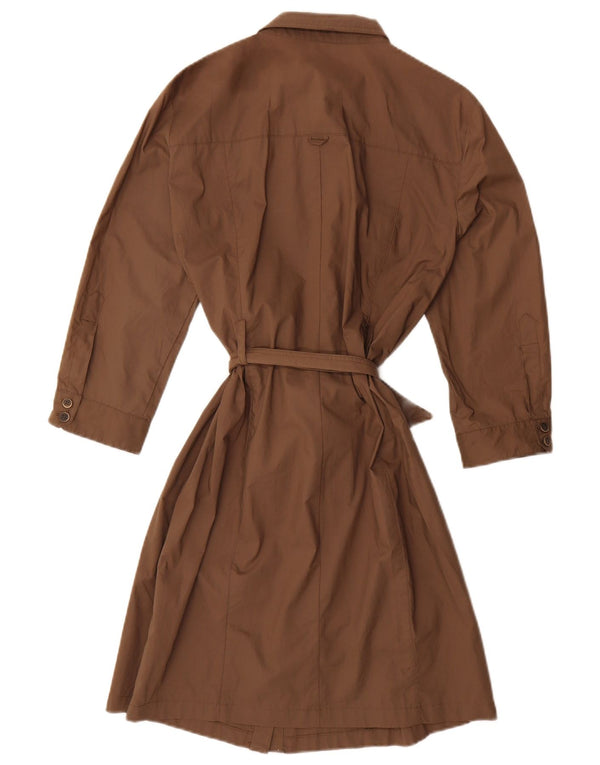 Robe chemise Zara femme UK 16 Large coton marron