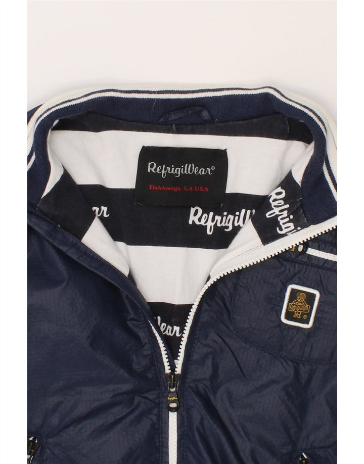 REFRIGIWEAR Boys Bomber Jacket 3-4 Years Navy Blue Polyamide Vintage Refrigiwear and Second-Hand Refrigiwear from Messina Hembry 