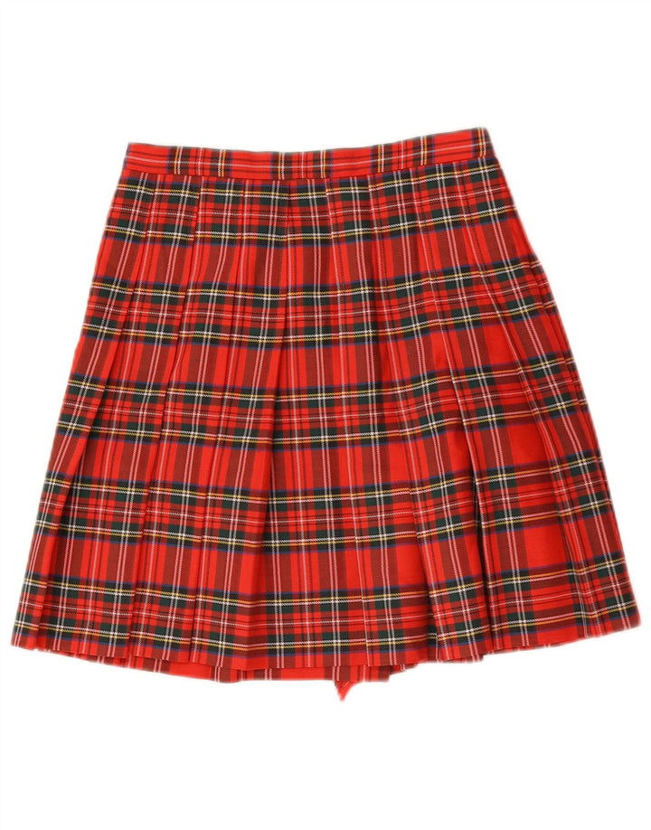 jupe portefeuille femme vintage W26 petit chèque rouge