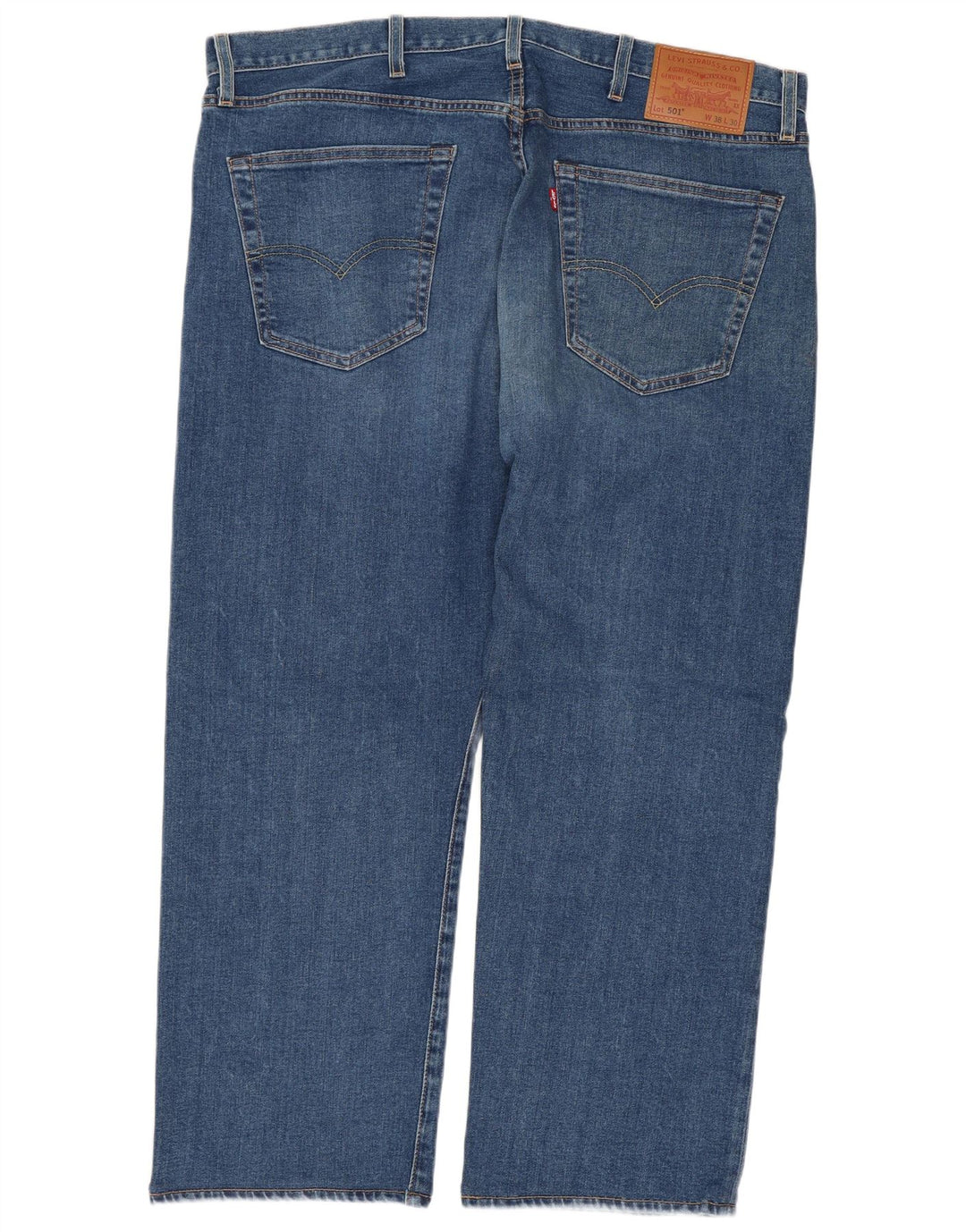 Levi's Jean Droit Court 501 Homme Bleu W38 L25 Coton