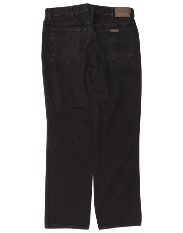 Wrangler Jean droit coupe régulière pour homme W36 L32 en coton noir