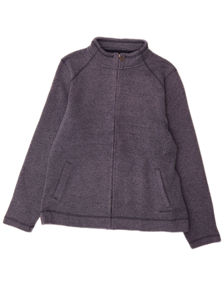 Weird Fish Veste de survêtement pour femme UK 16 Large Bleu marine moucheté