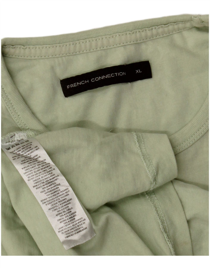 French Connection T-Shirt Homme Top XL Vert Coton