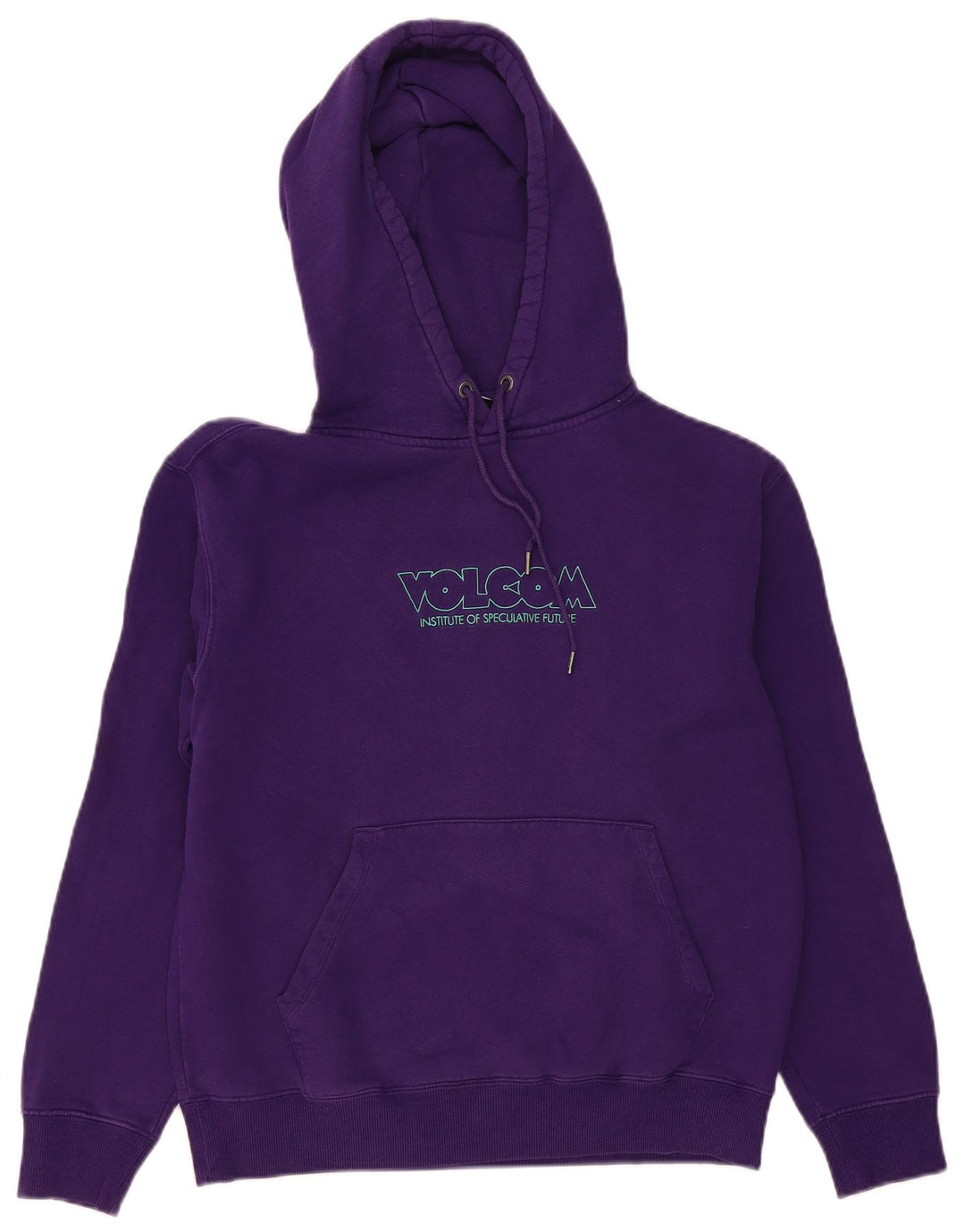 VOLCOM Pull à capuche surdimensionné graphique pour femme UK 10 Small Violet