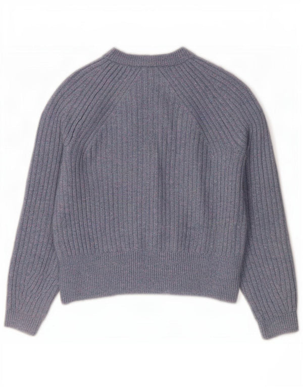 Marks & Spencer Cardigan court surdimensionné pour femme UK 10 Petit Bleu