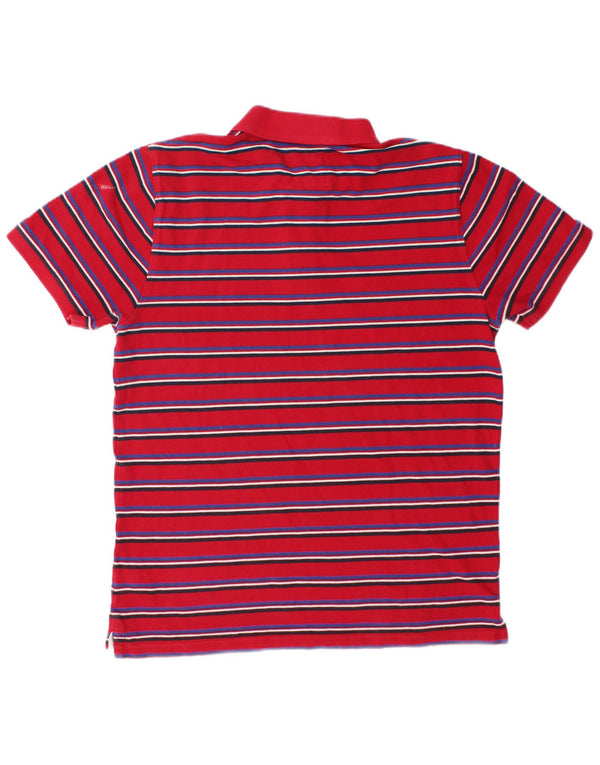 Crew Clothing Polo Homme Grand Coton Rayé Rose