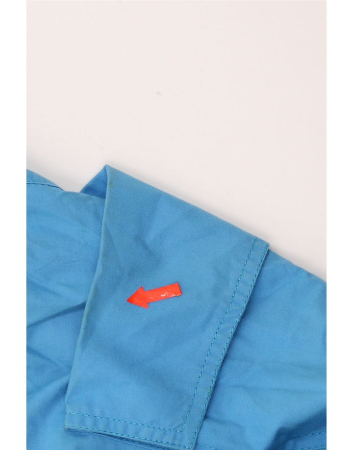 vintage Femme A-Line Jupe Petit W27 Bleu Coton
