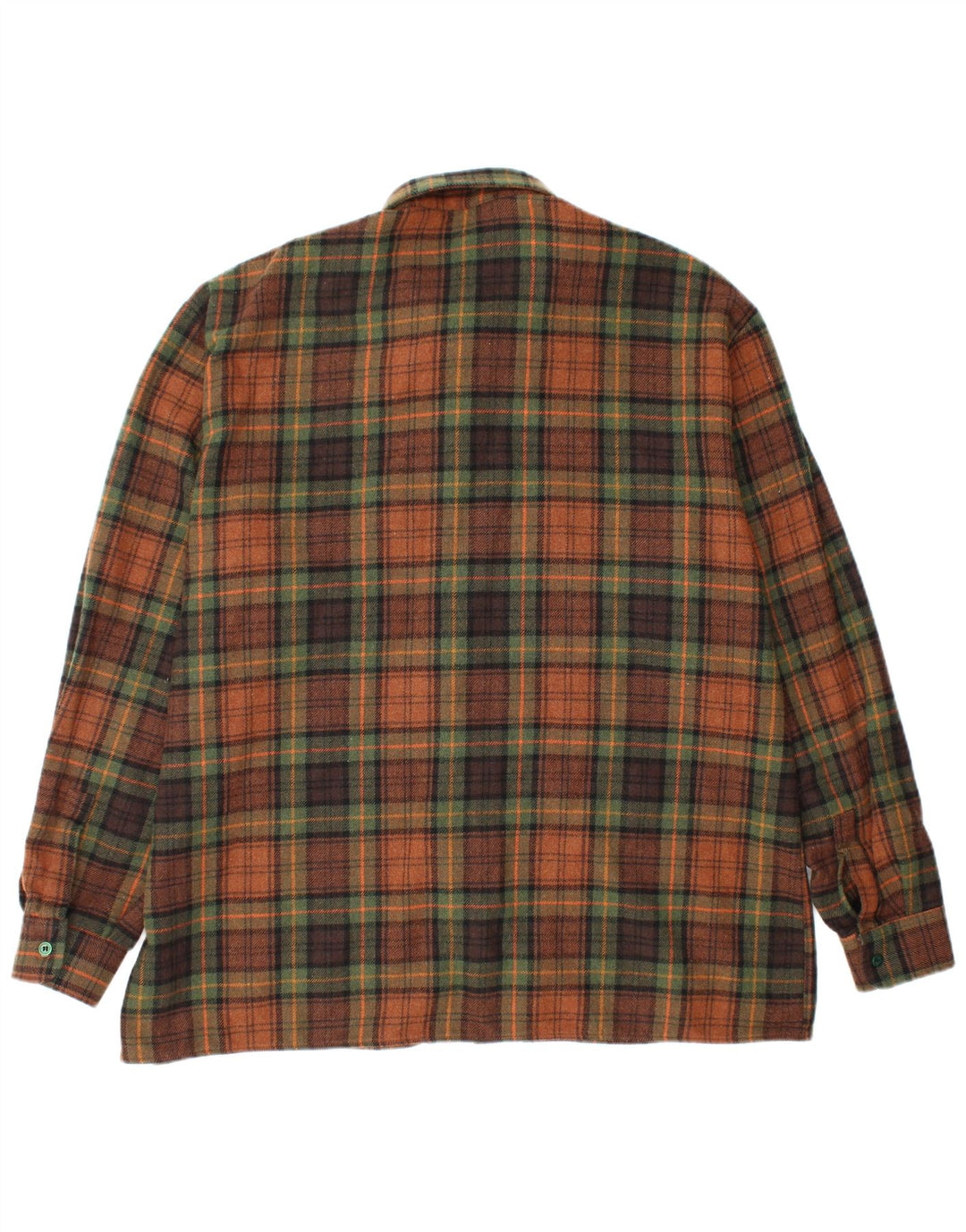 vintage Chemise en flanelle pour hommes XL Brown Check