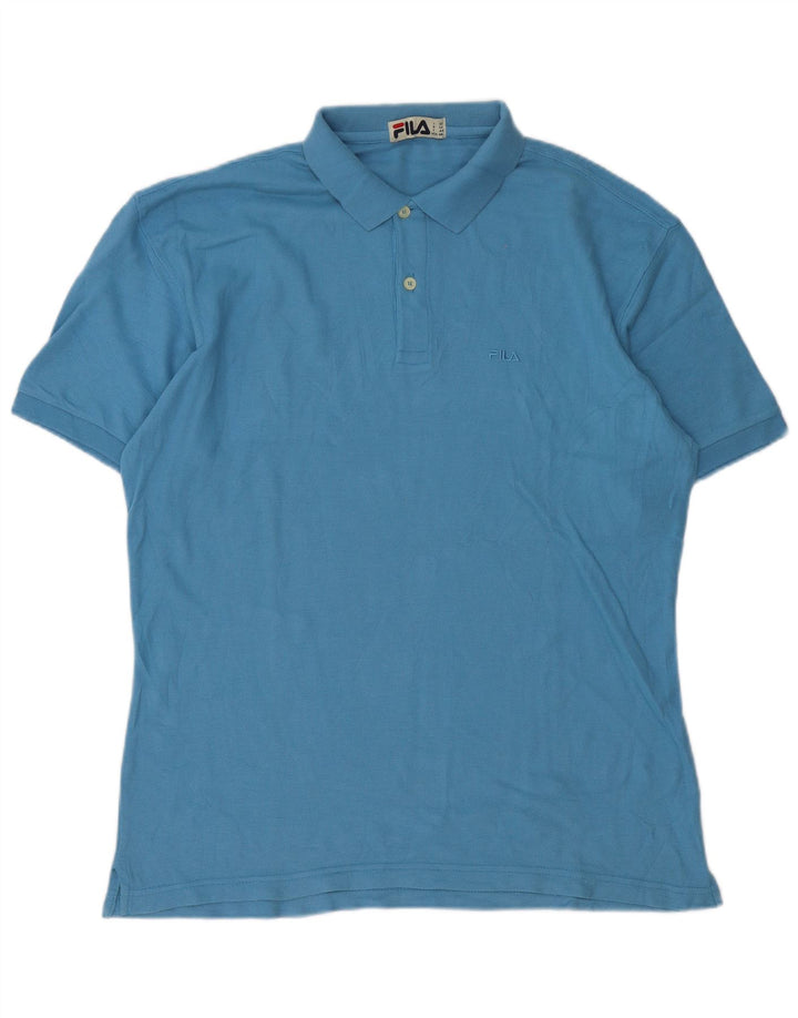 Fila Polo Homme IT 52 Large Bleu Coton