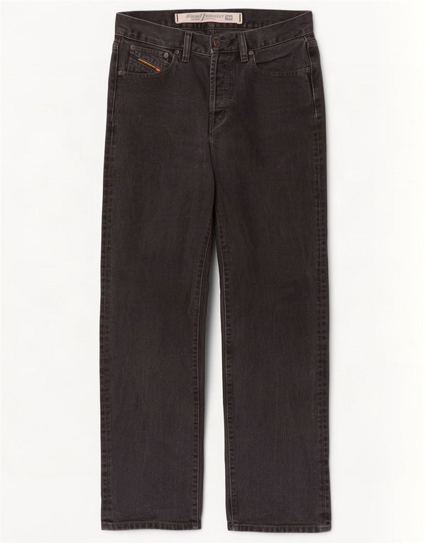 Diesel Jean Droit W31 L31 Homme Noir Coton